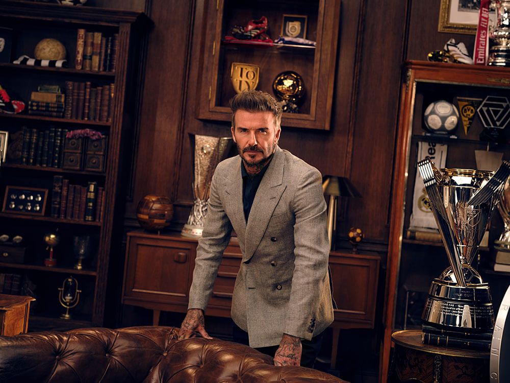  David Beckam en la sesión de fotos de FC 25.