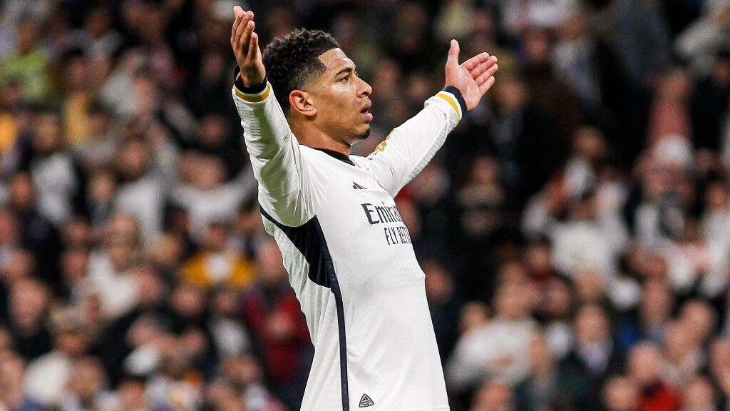 Bellingham celebrando un gol con el Real Madrid