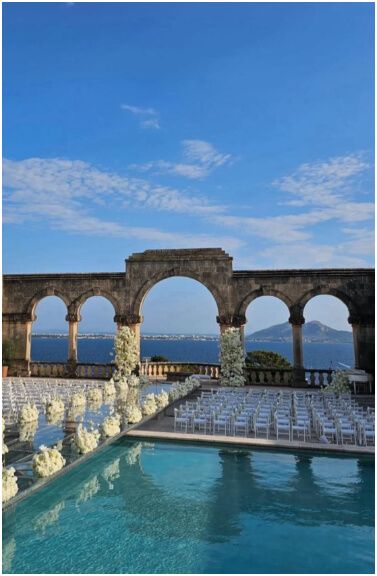  El lugar en donde celebraron la boda David Raya y Tatiana Trouboul (Instagram: @t.trouboul)