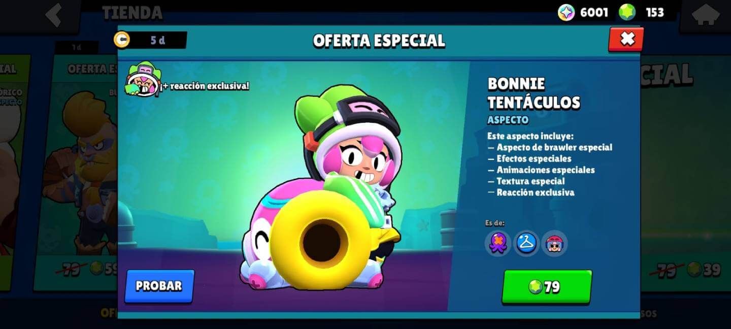 Bonnie Tentáculos, nueva skin en Brawl Stars
