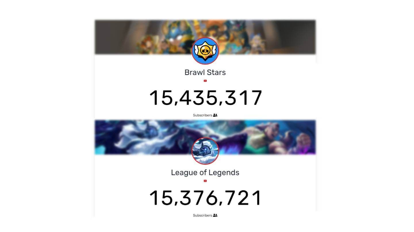  Brawl Stars supera a League of Legends en suscriptores de YouTube