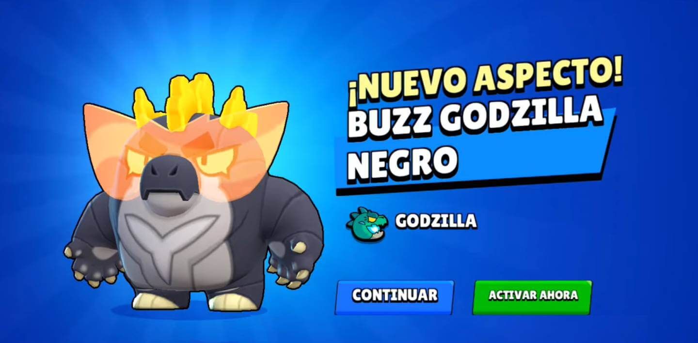  La skin de Buzz Godzilla Negro en Brawl Stars