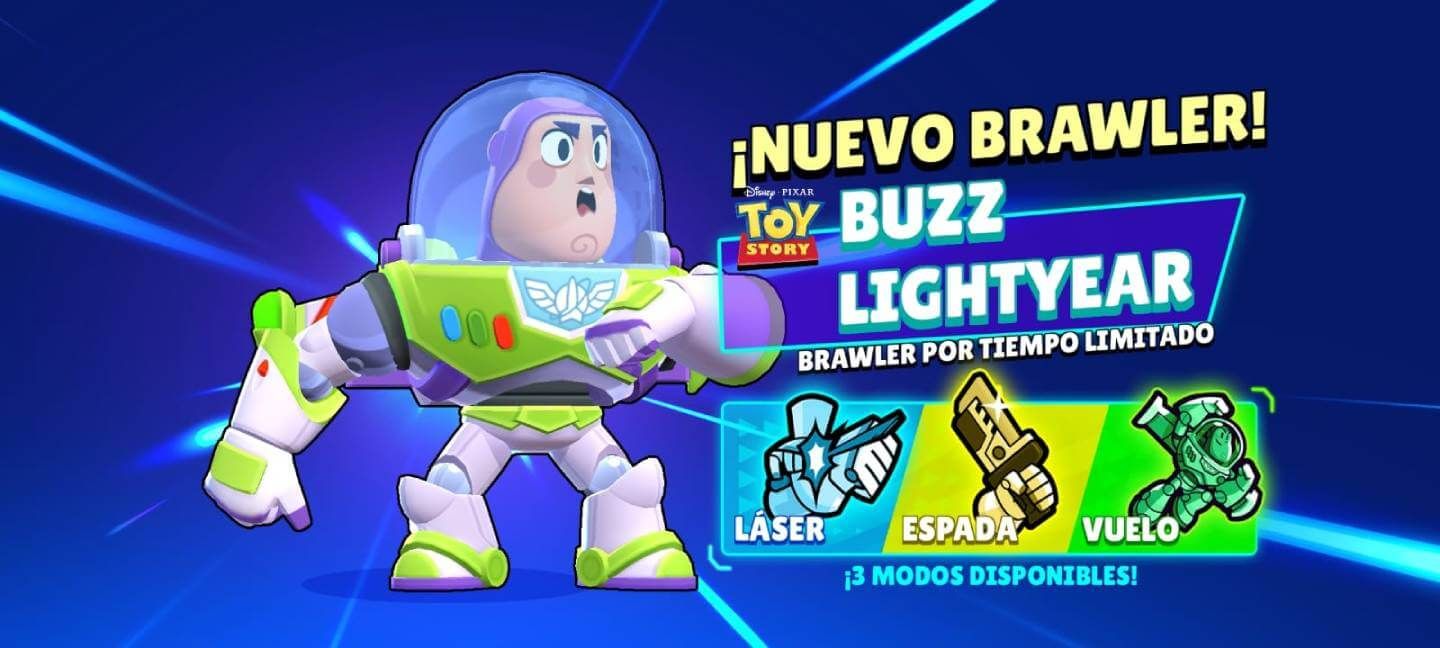 Buzz Lightyear, de Toy Story, el primer brawler temporal de Brawl Stars