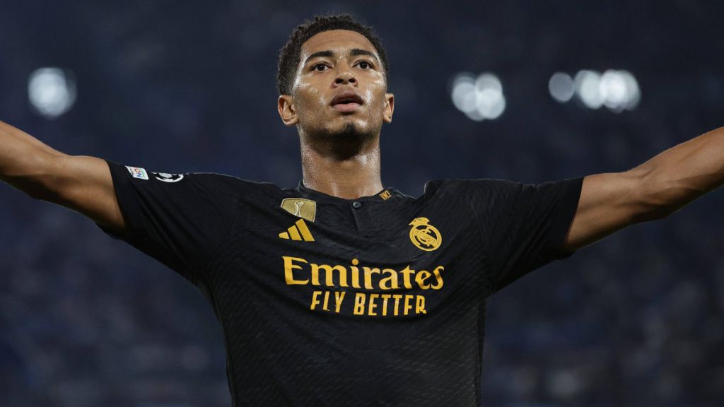  Jude Bellingham celebra un gol con el Real Madrid.