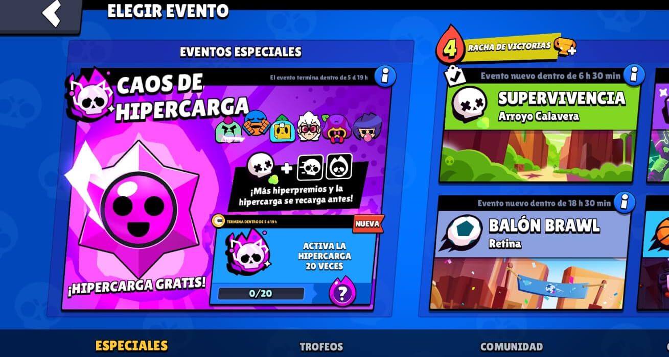  Caos de Hipercarga en Brawl Stars