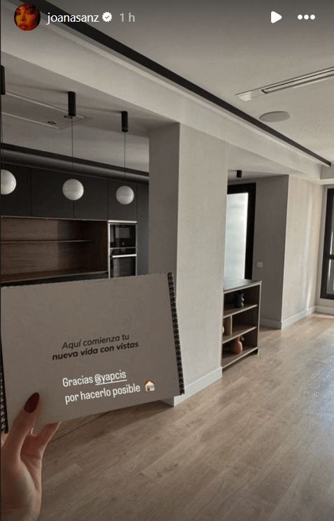 Joana Sanz y su nueva casa (Foto:@joanasanz)