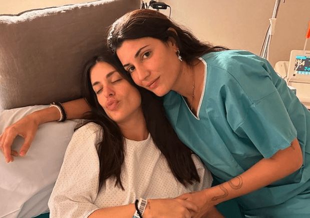  Dulceida y Alba Paul en el hospital tras ser madres