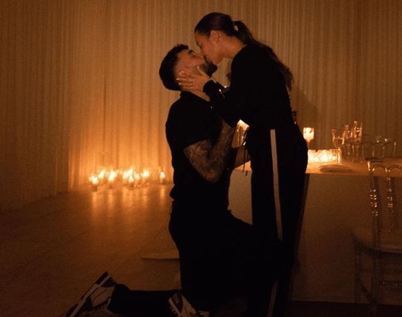  David Raya y su pareja, Tatiana Trouboul