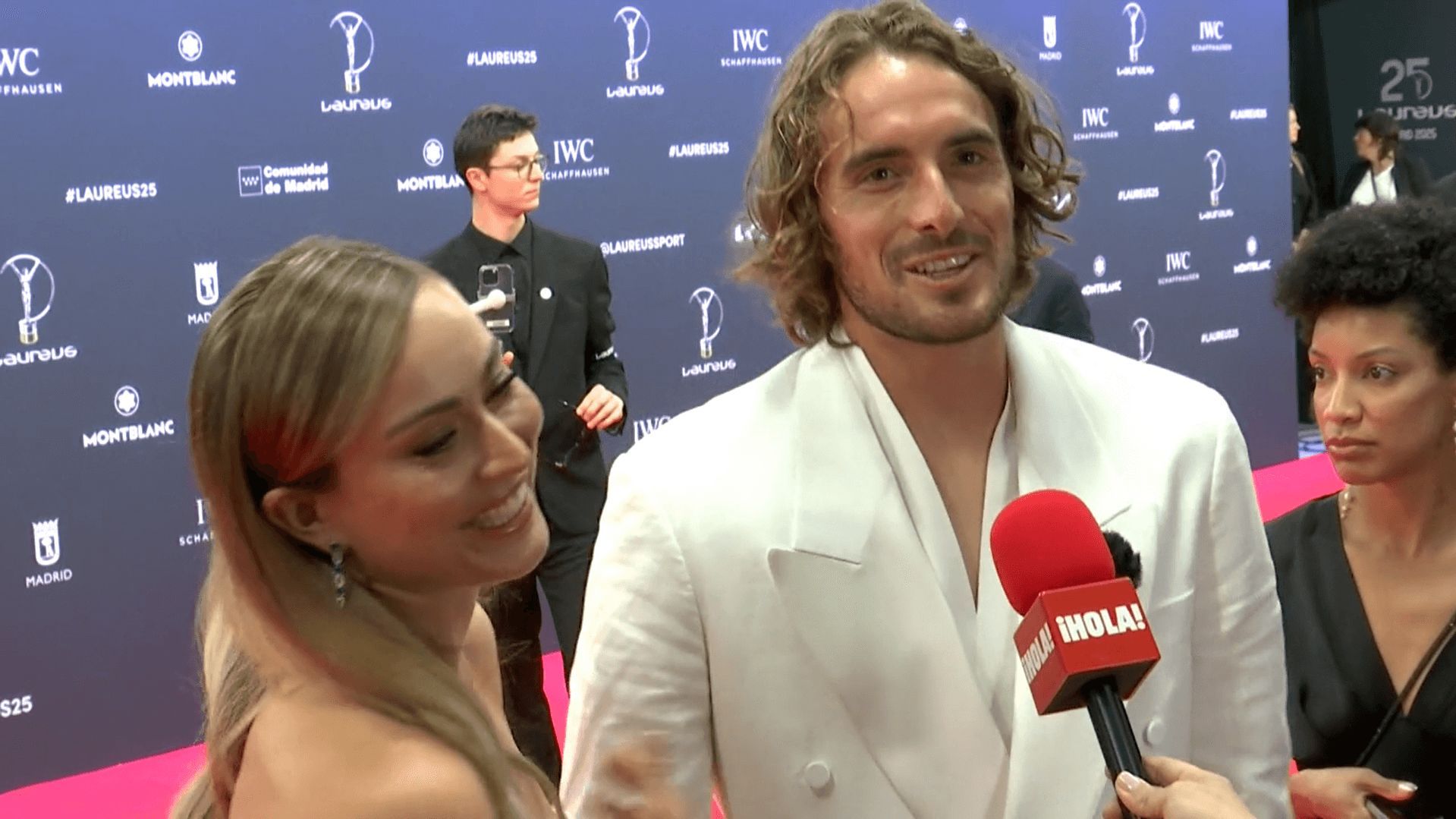  Paula Badosa y Stefanos Tsitsipas en los Premios