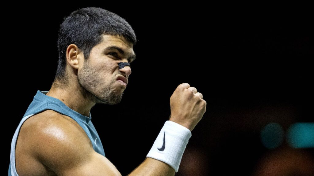 Carlos Alcaraz en el ATP 500 de Rotterdam