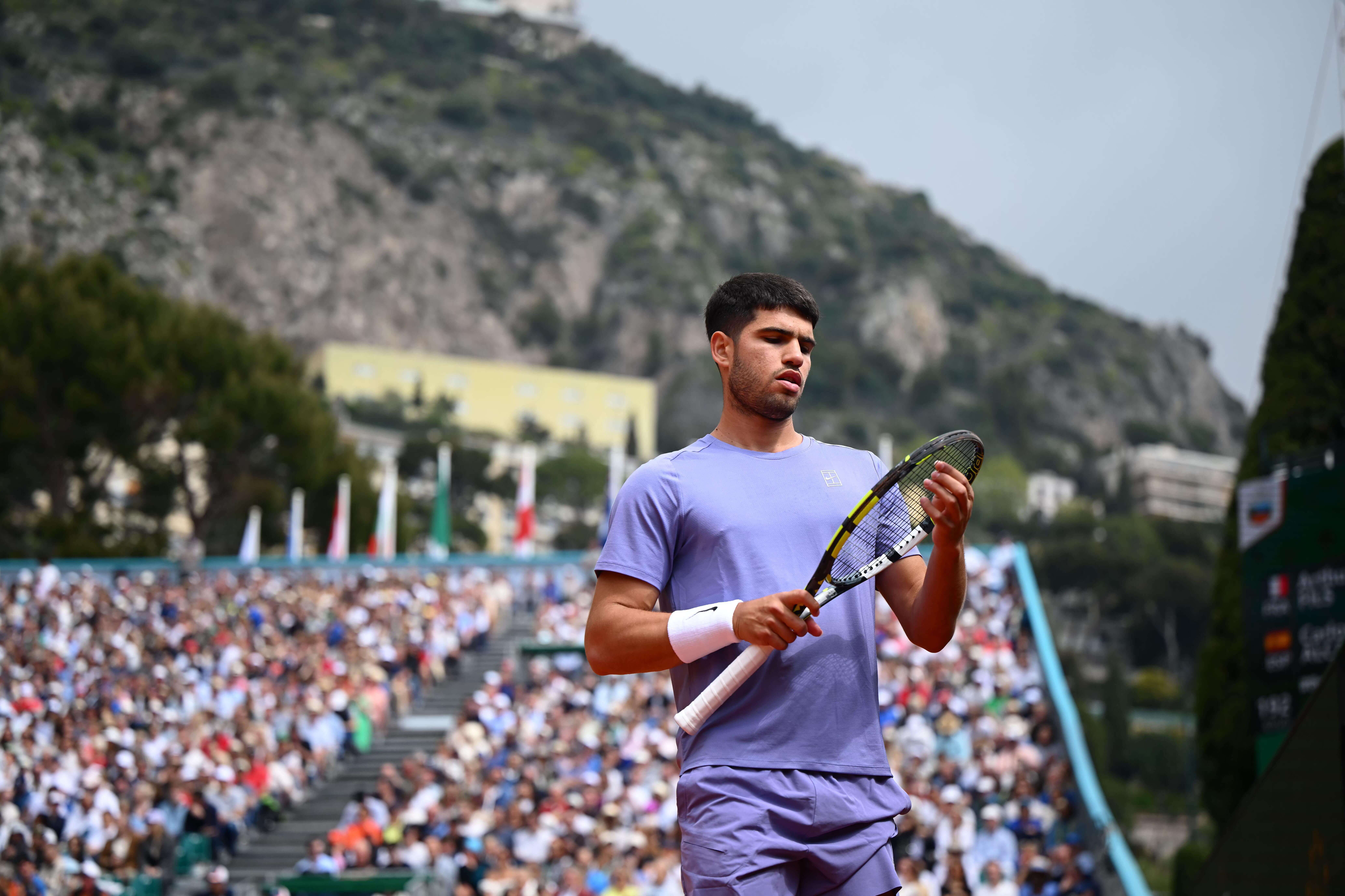 Carlos Alcaraz, en el Masters 1.000 de Montecarlo.