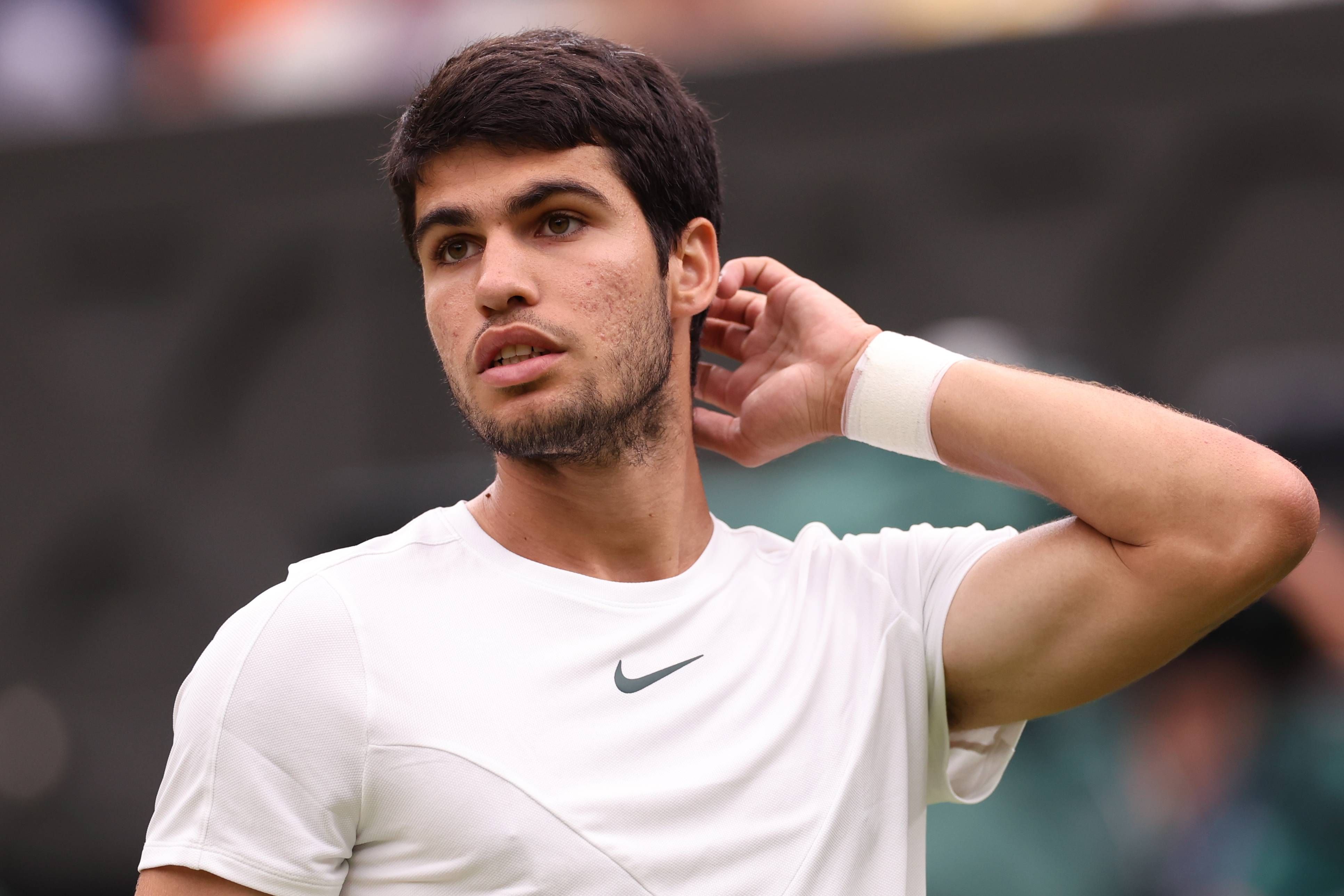  Carlos Alcaraz, durante un torneo.