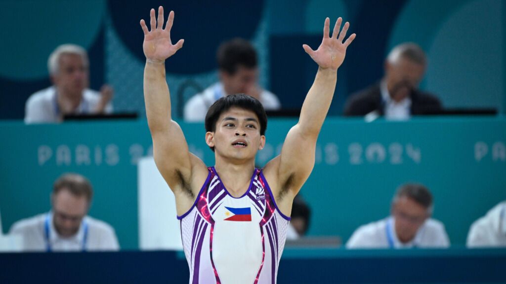  Carlos Yulo, de Filipinas, durante los Juegos Olímpicos (Fuente: Cordon Press)