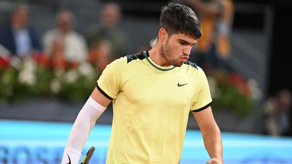  Carlos Alcaraz en el partido contra Rublev (Europa Press)