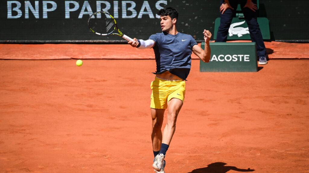  Carlos Alcaraz, durante la final (Cordon Press)