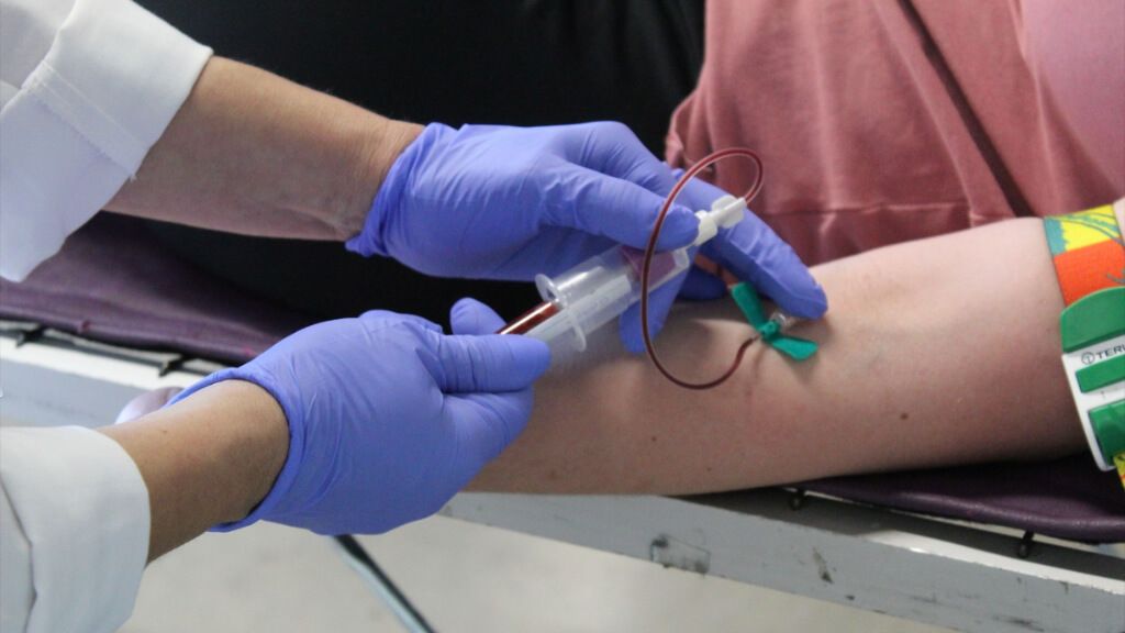  Muestra de sangre para hacerse donante de médula