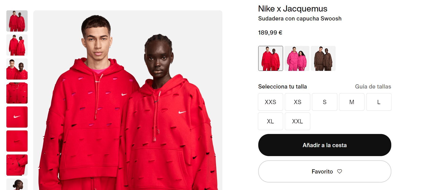  El chándal que lleva Carlos Alcaraz (Captura de la web de 'Nike')