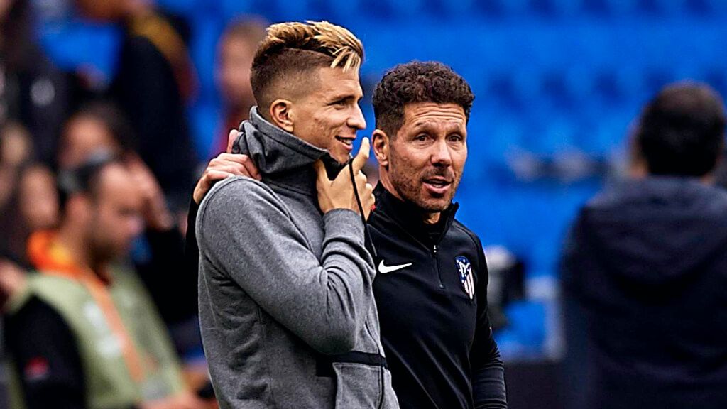 El Cholo Simeone y si hijo Gianluca (Cordon Press)