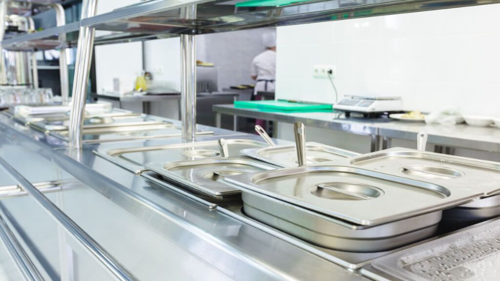  Imagen de archivo del catering de un comedor