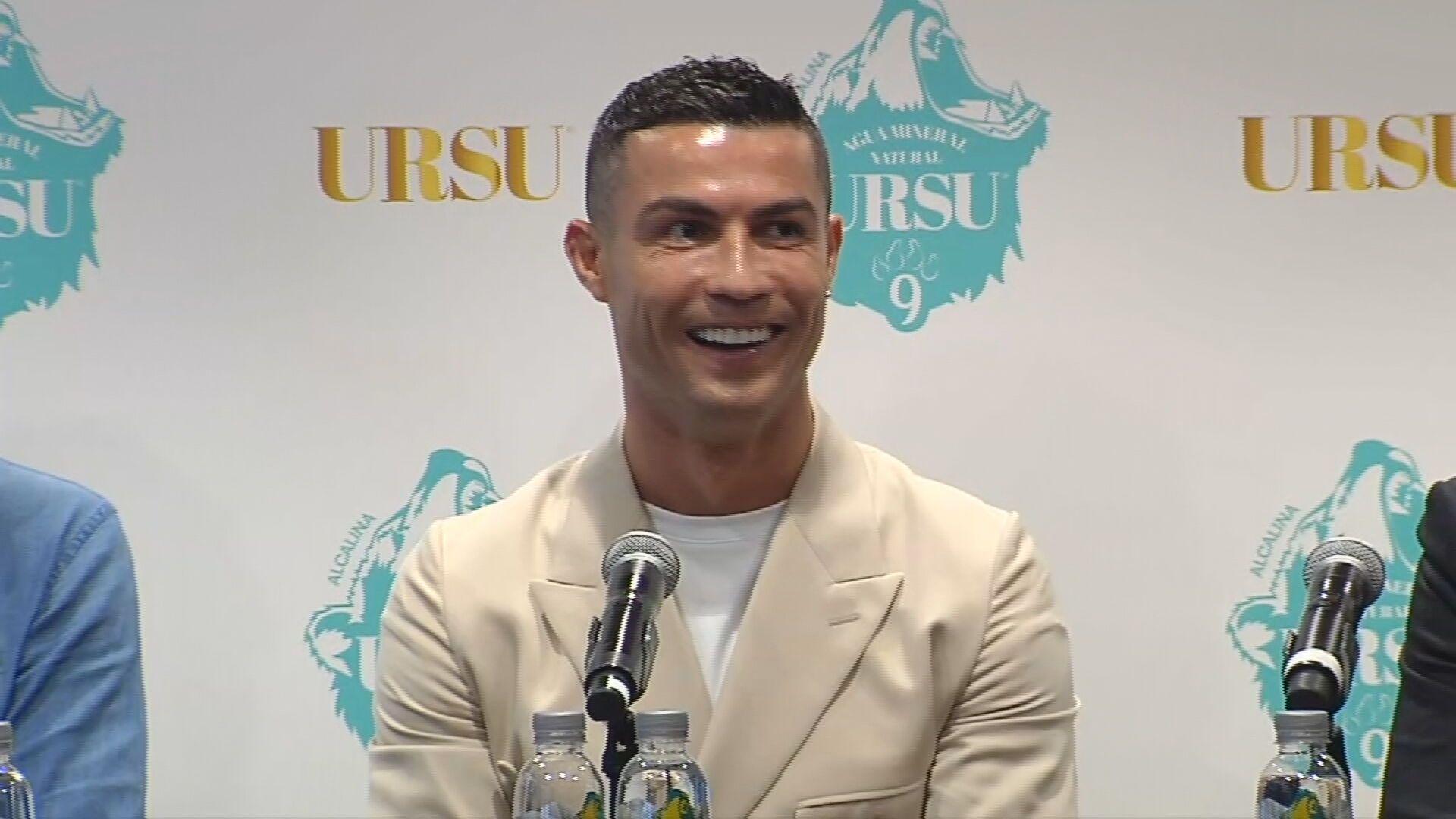  Cristiano, durante una presentación.