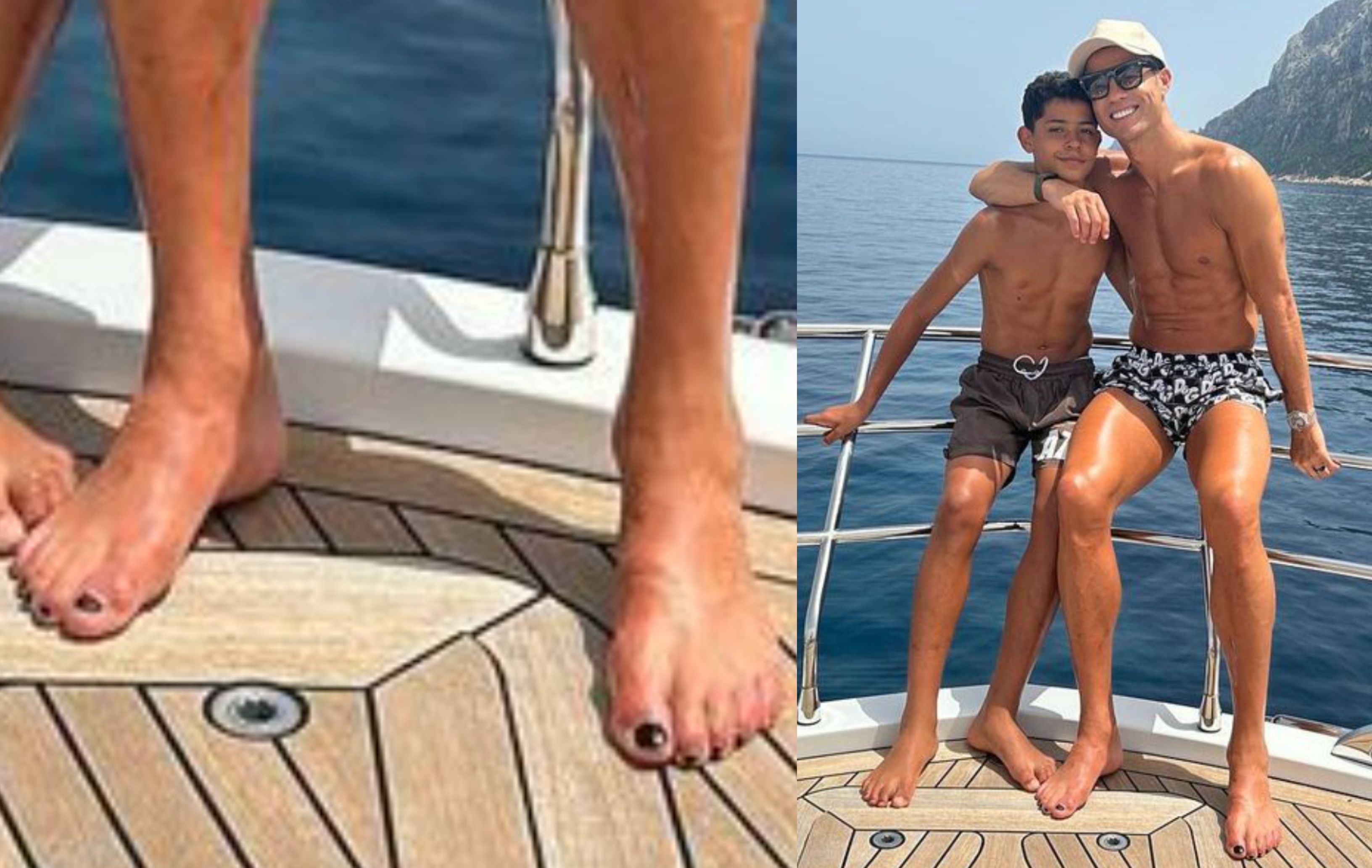 Cristiano Ronaldo se ha pintado las uñas de los pies