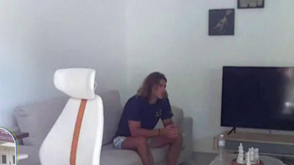 Daniel Sancho en la reconstrucción del crimen