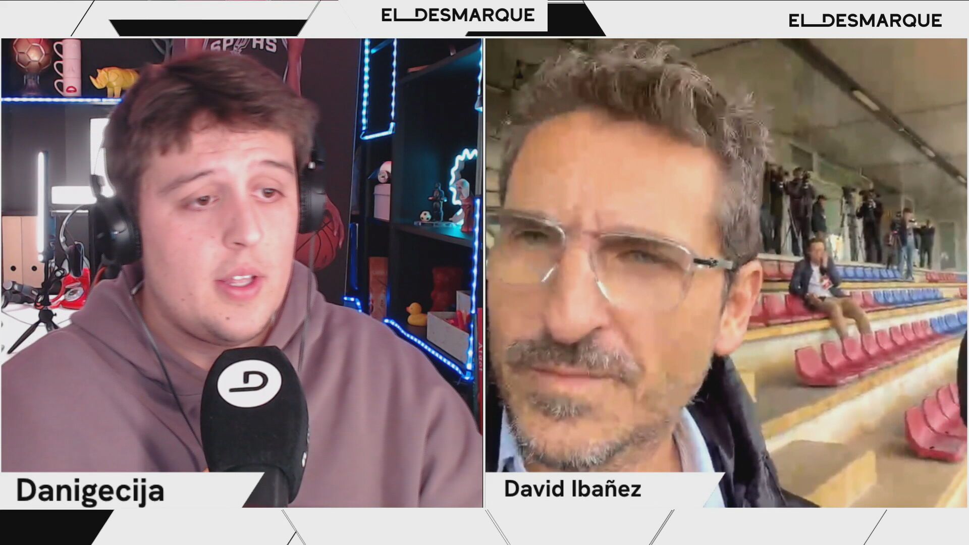  David Ibáñez en el Twitch de ElDesmarque