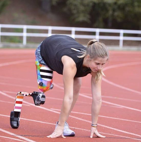 Desirée Vila, en un entrenamiento sobre el tartán.