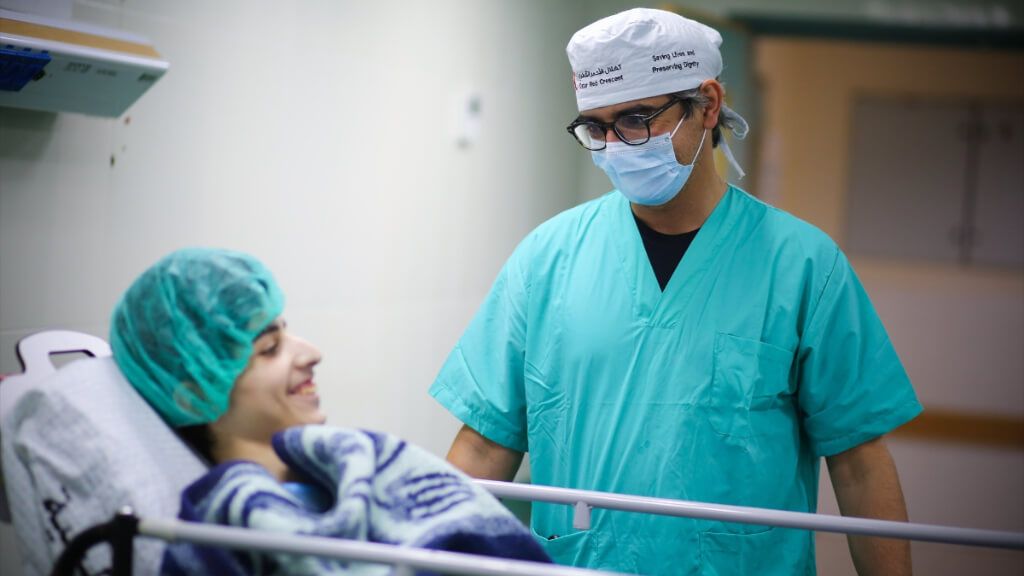 El doctor Diego González Rivas en Gaza