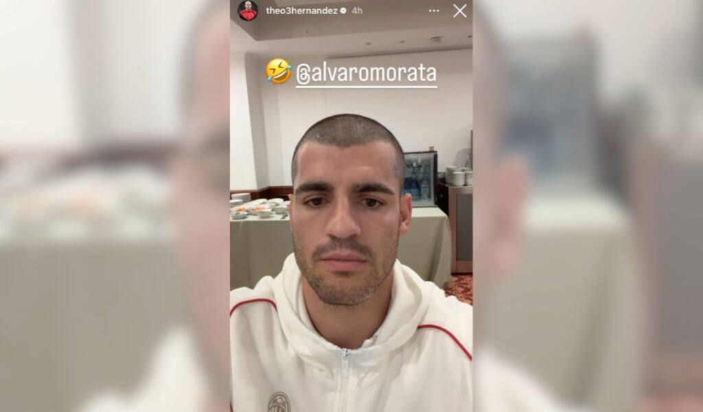  Álvaro Morata con su nuevo look, en las redes sociales
