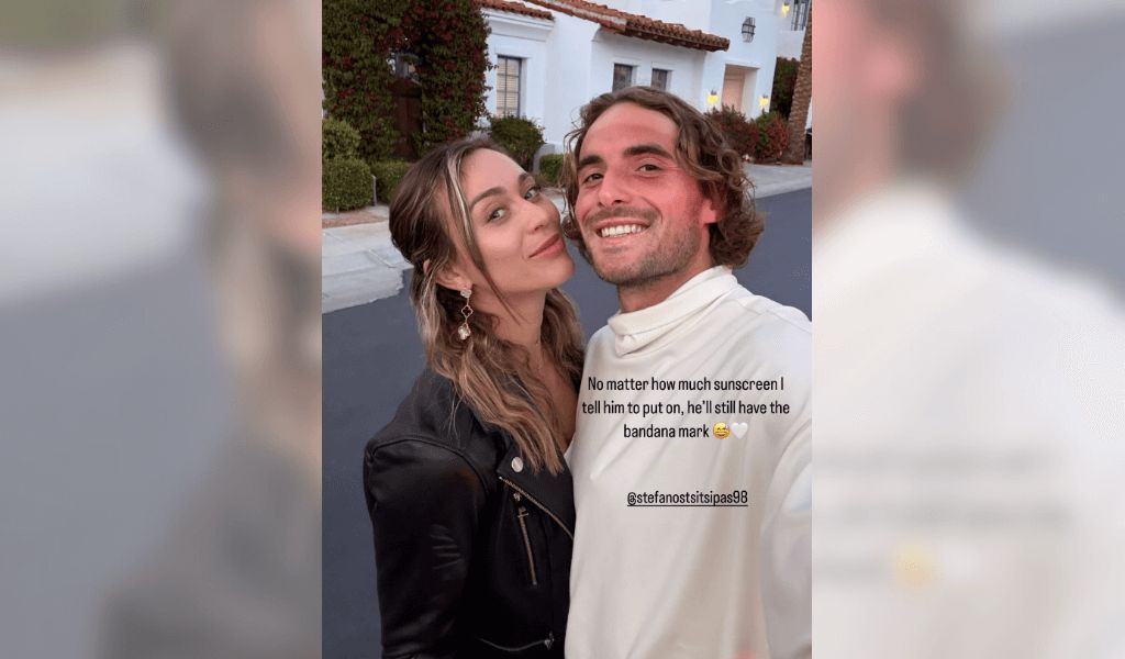 Paula Badosa y Stefanos Tsitsipas en Indian Wells