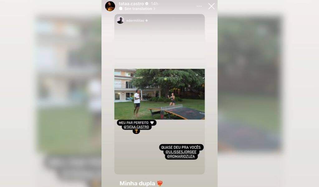  Eder Militao y su nueva novia, Tainá Castro