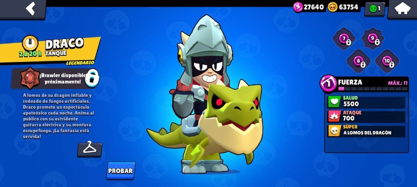  La llegada de Draco, el nuevo brawler legendario de Brawl Stars