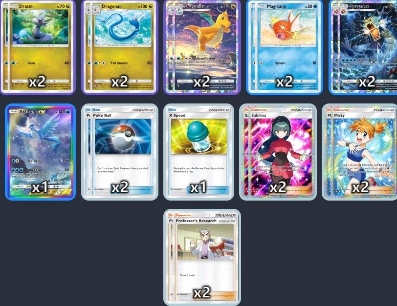  Gyarados y Dragonite, el valor de los dragones.