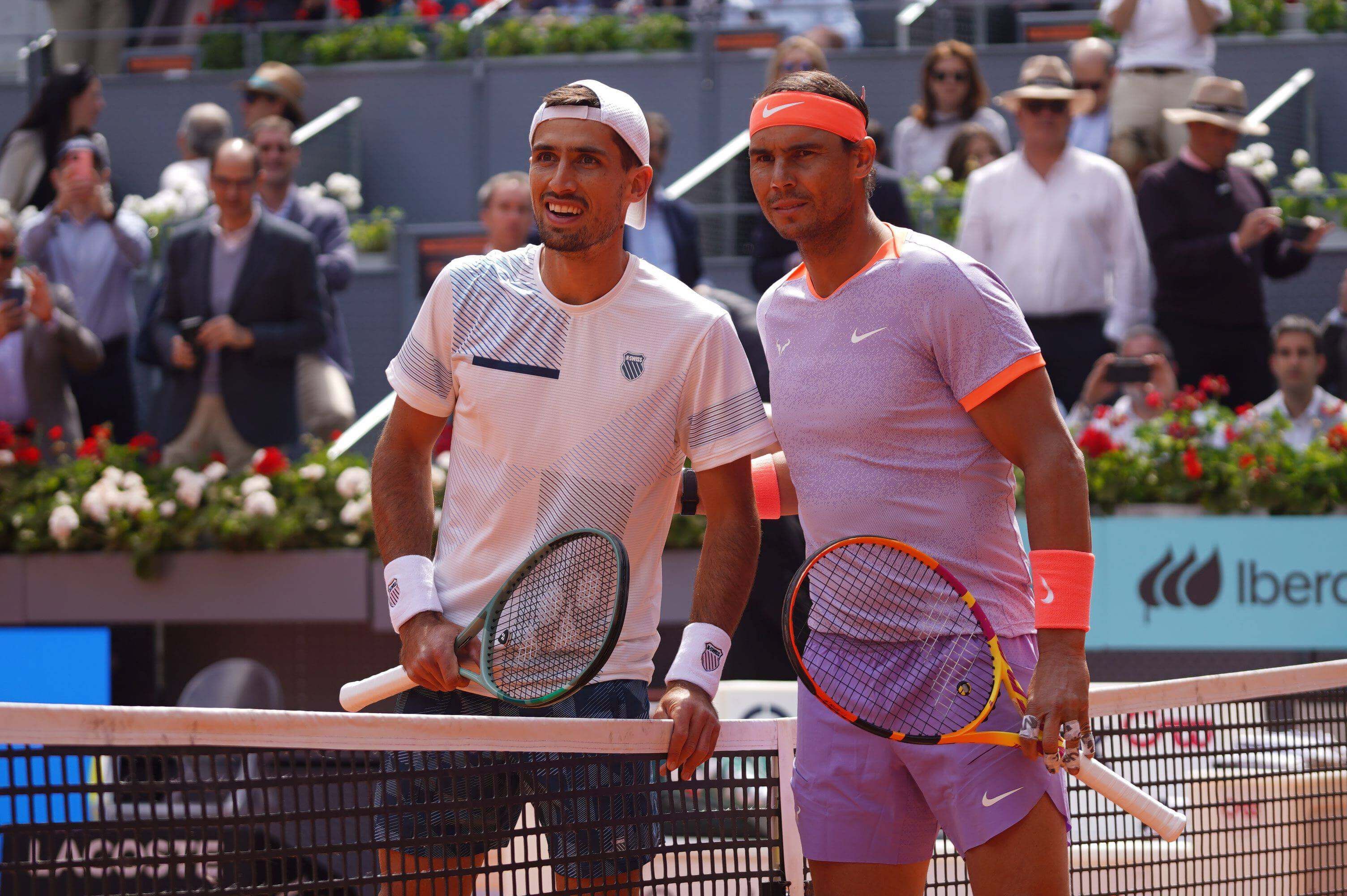  Nadal y Pedro Cachín, antes del partido