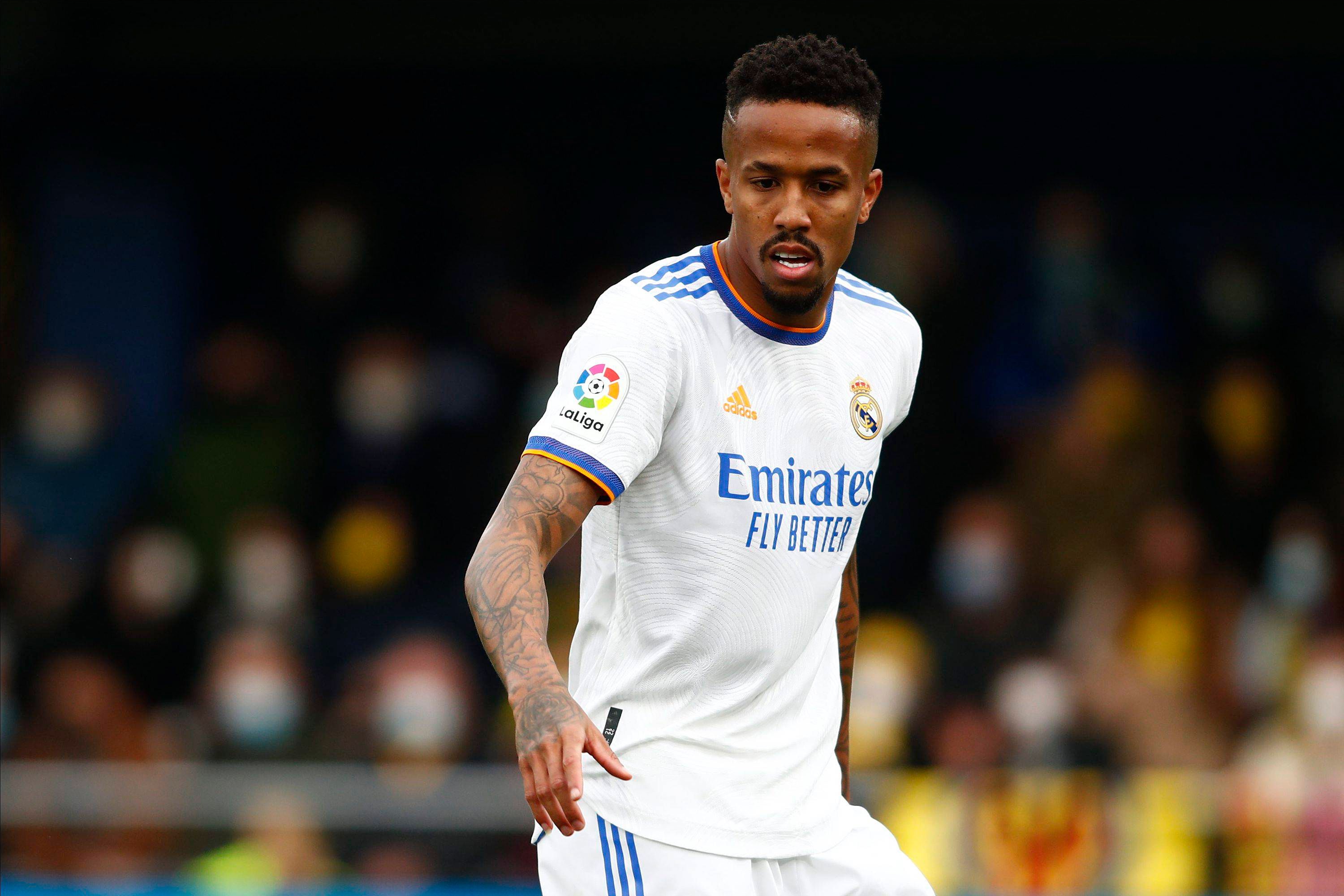  Eder Militao, en un partido del Real Madrid.