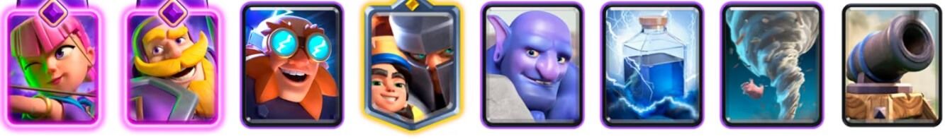  Tornado y rayo, con eso te gastas todo el elixir.