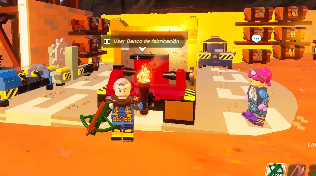 El banco de fabricación épico en Fortnite LEGO