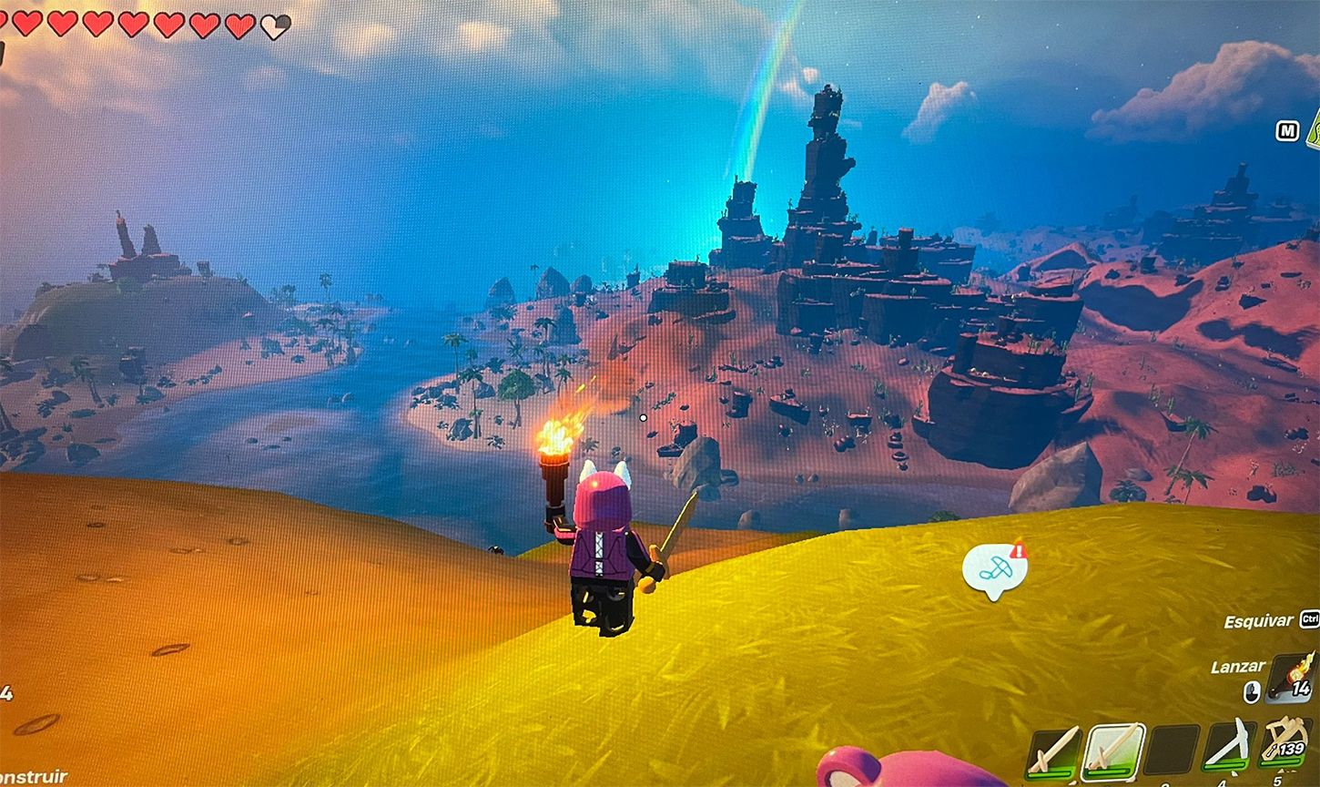  El bioma desierto en LEGO Fortnite