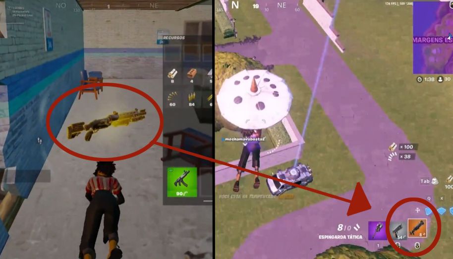 El bug de Fortnite para quedarte un arma tras el reinicio - @nessence999