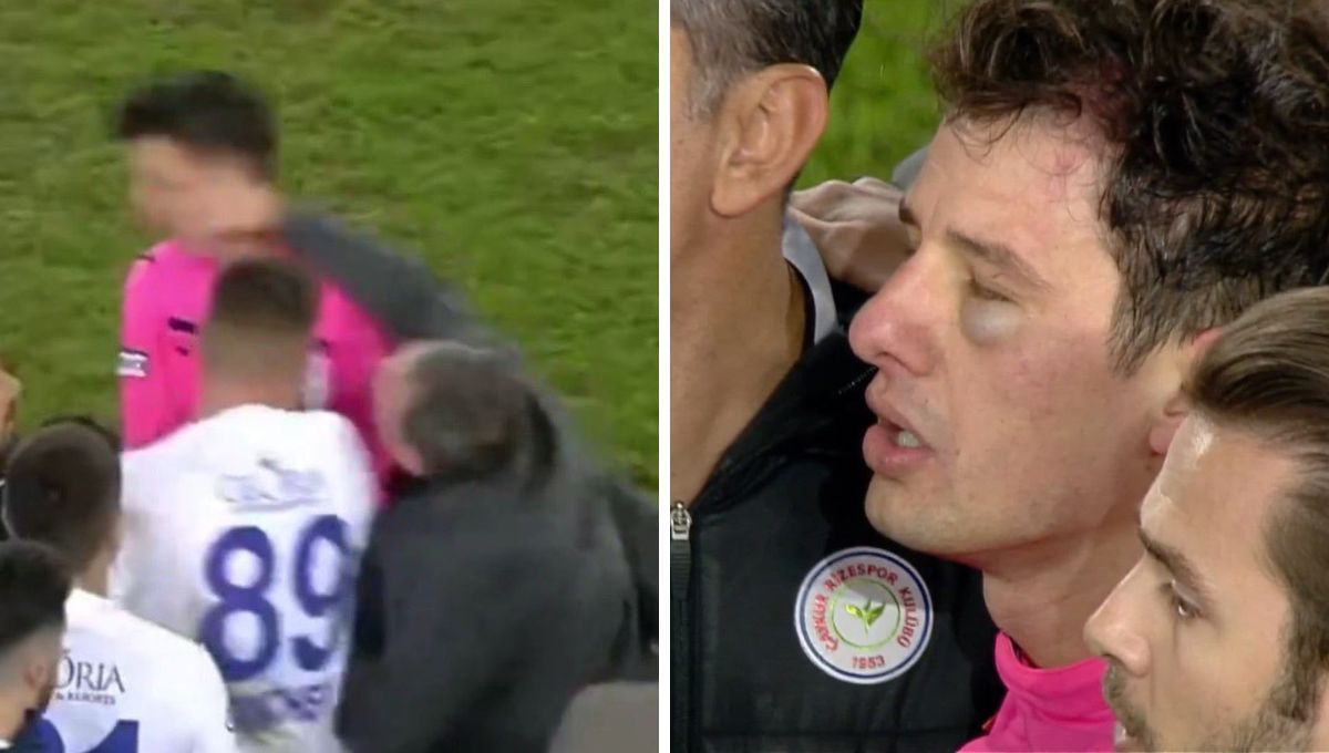  El puñetazo de presidente del Ankaragucu al árbitro.