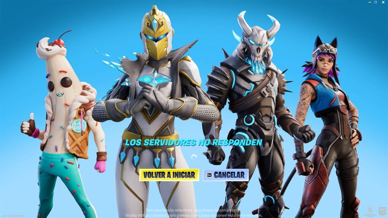  El último mantenimiento de servidores en Fortnite OG