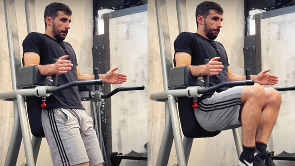  El nutricionista Saúl Sánchez haciendo abdominales (Fotos: Canal de YouTube de @saulnutri)