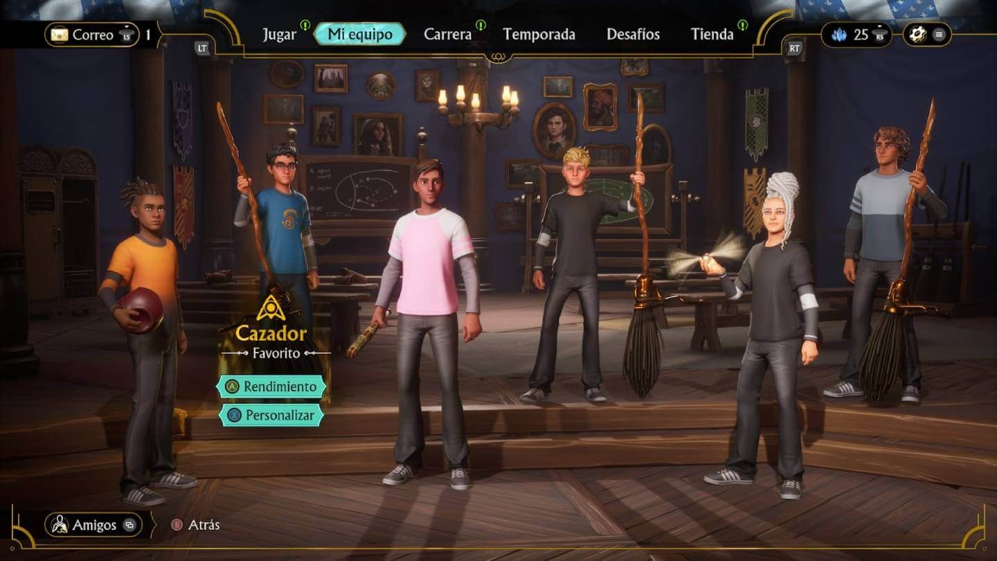  Un equipo personalizado en Harry Potter Quidditch Champions
