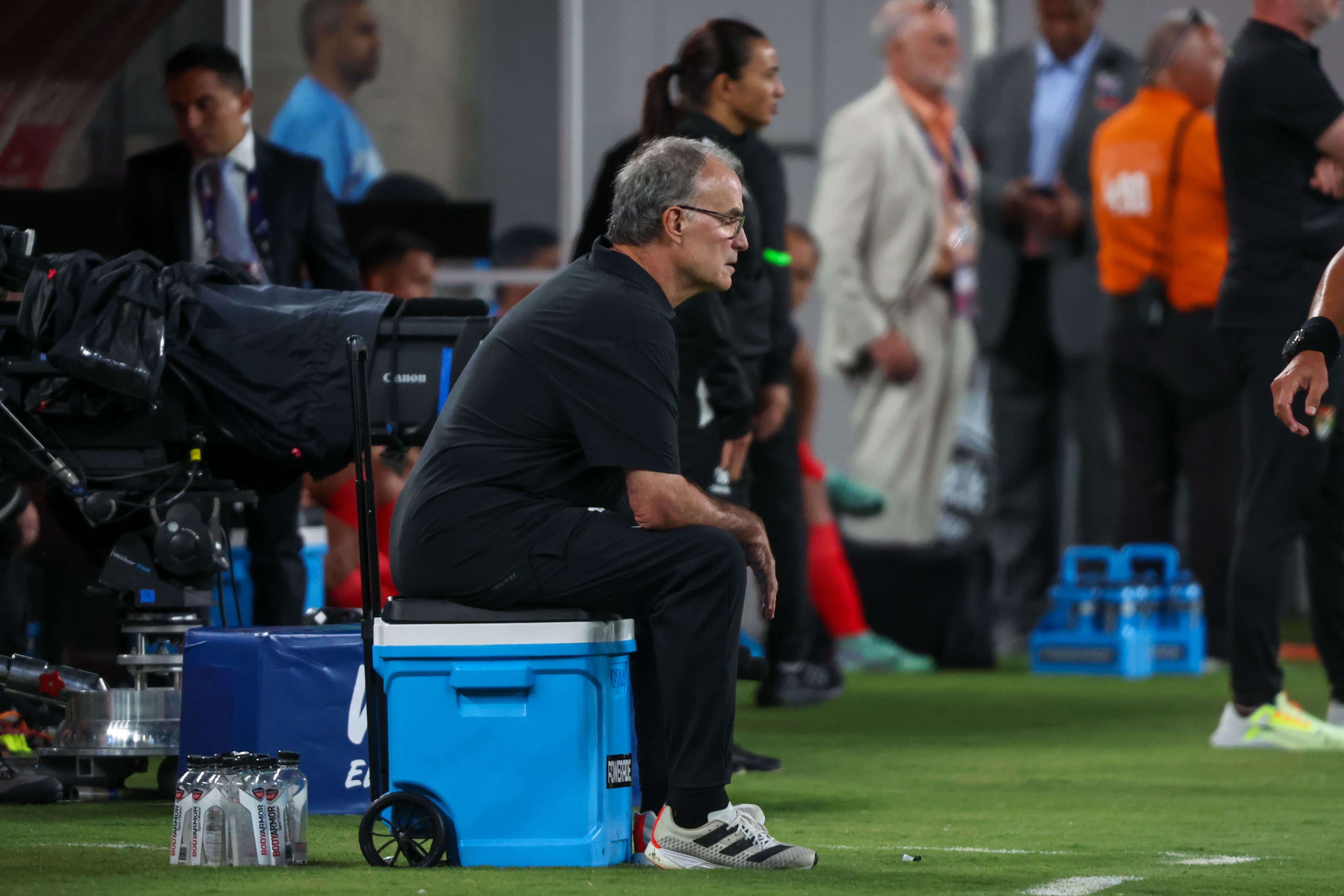  Marcelo Bielsa durante el partido ante Bolivia (Fuente: Europa Press)