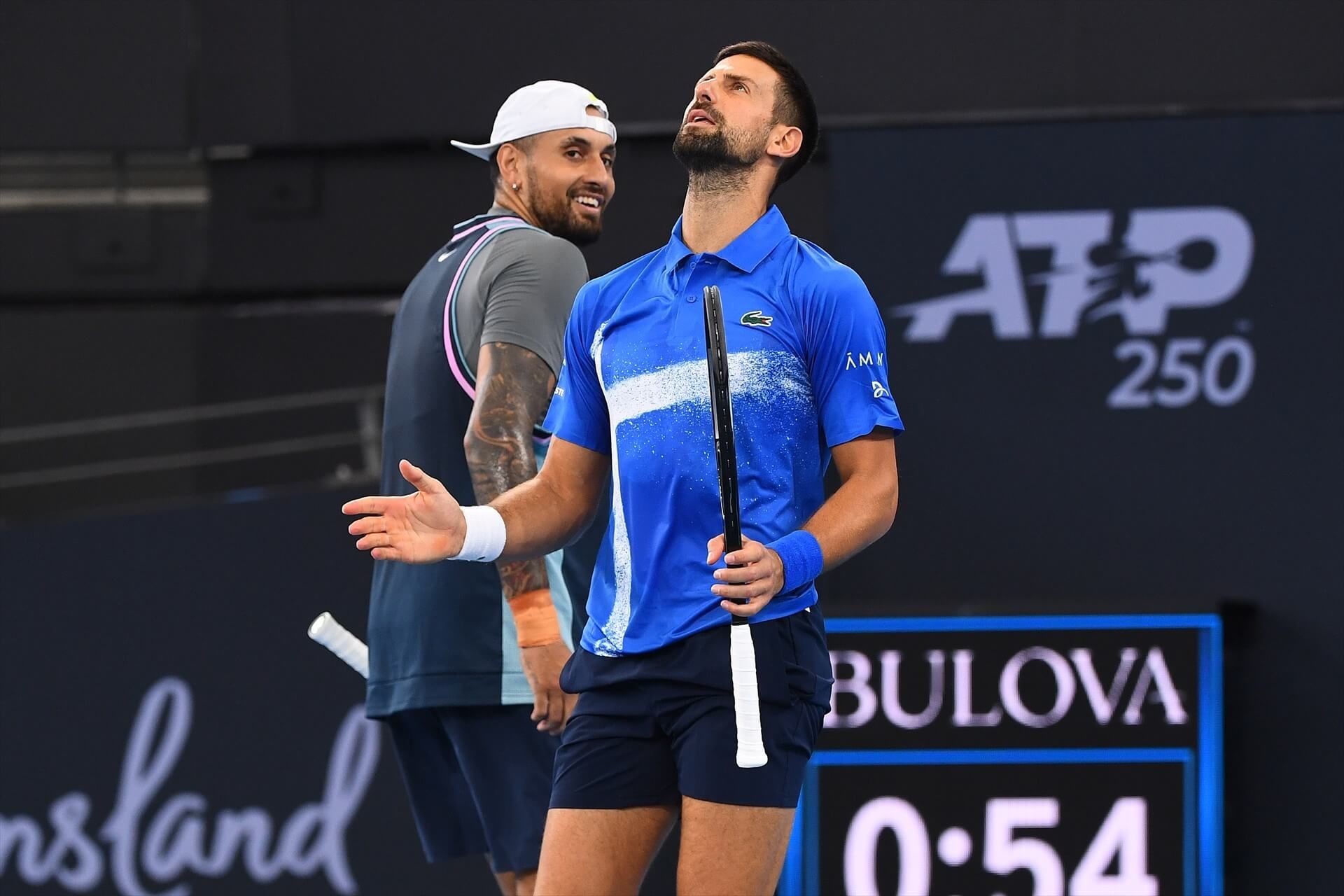  Djokovic y Kyrgios, en el torneo de Brisbane (FOTO: Europa Press).