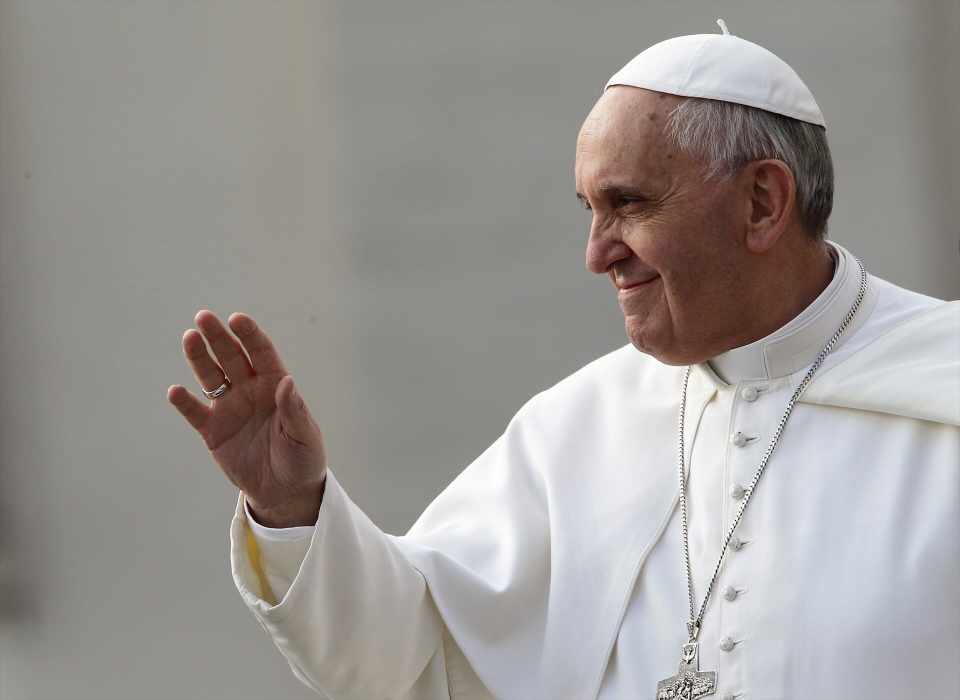  El Papa Francisco en una aparición en España en 2013