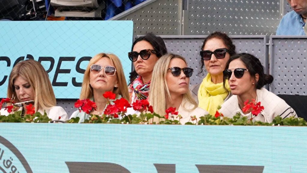 Familiares de Rafa Nadal viendo su partido en Madrid (Cordon Press)