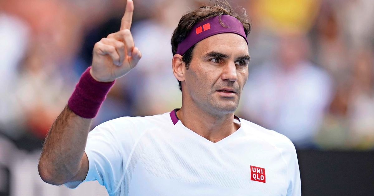  Roger Federer, durante el Abierto de Australia 2020.