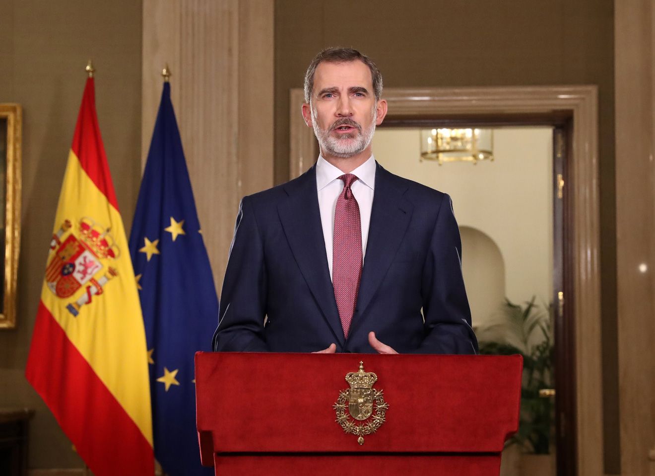  Felipe VI, rey de España.